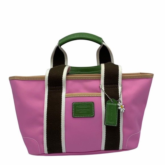 Coach Handbags - Coach Bag Canvas Mini Hampton Satchel Bag